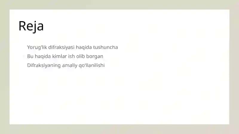 Yorugʻlik difraksiyasi 2