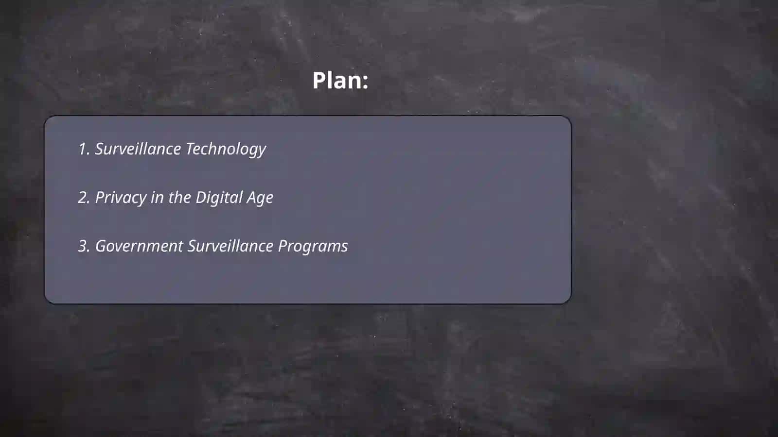 Surveillance Technology 2