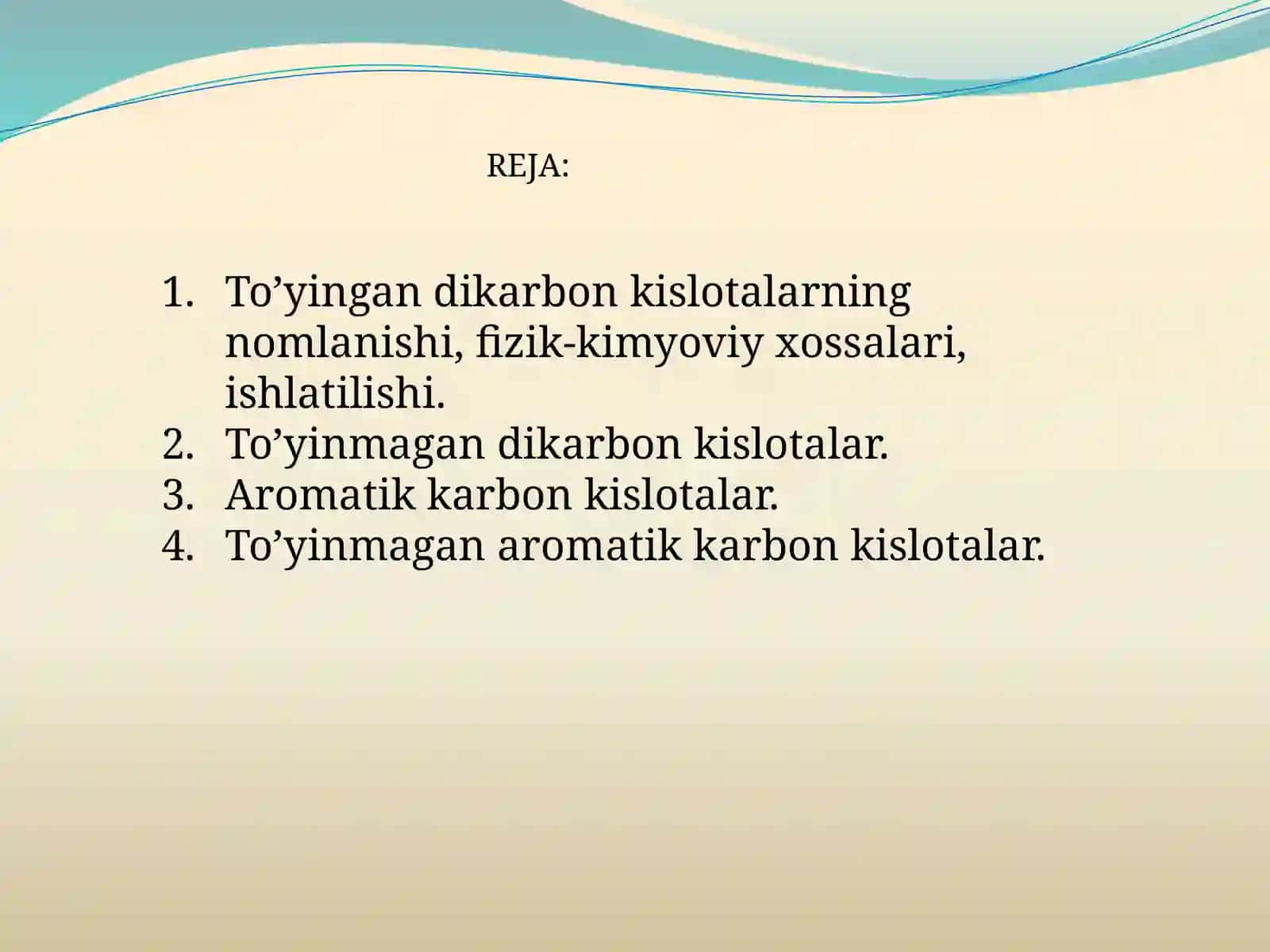 IKKI ASOSLI KARBON KISLOTALAR 2