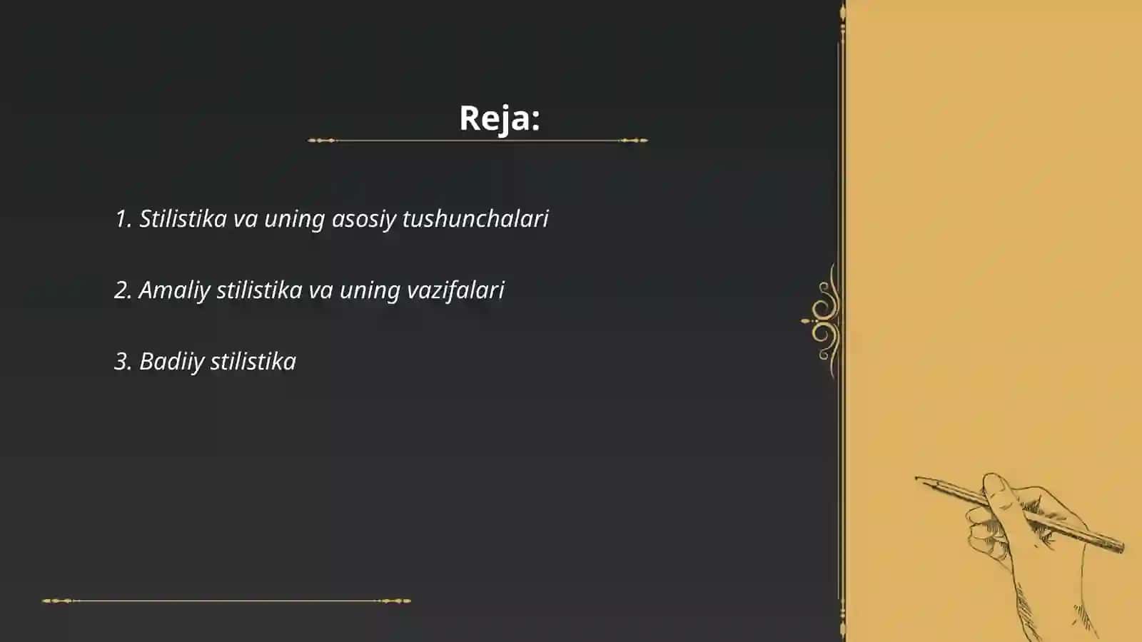 Stilistika, amaliy stilistika 2