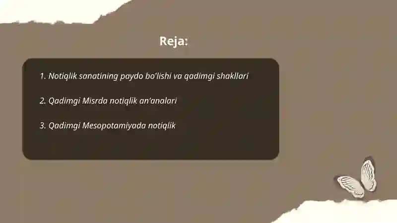 Notiqlik sanatining paydo bolish tarixi 2