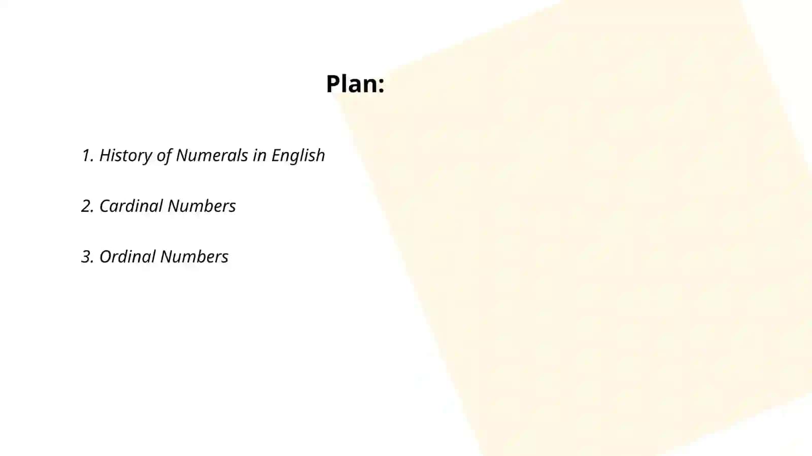 Numerals in English 2