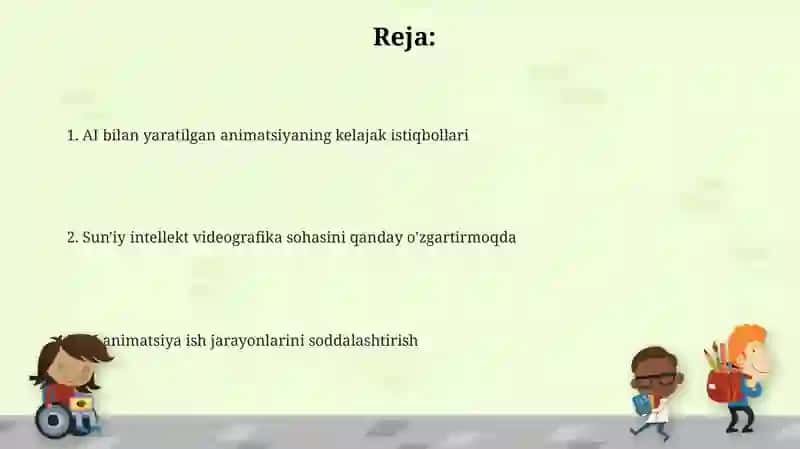 Sun'iy intellektning video animatsiya sohasi 2