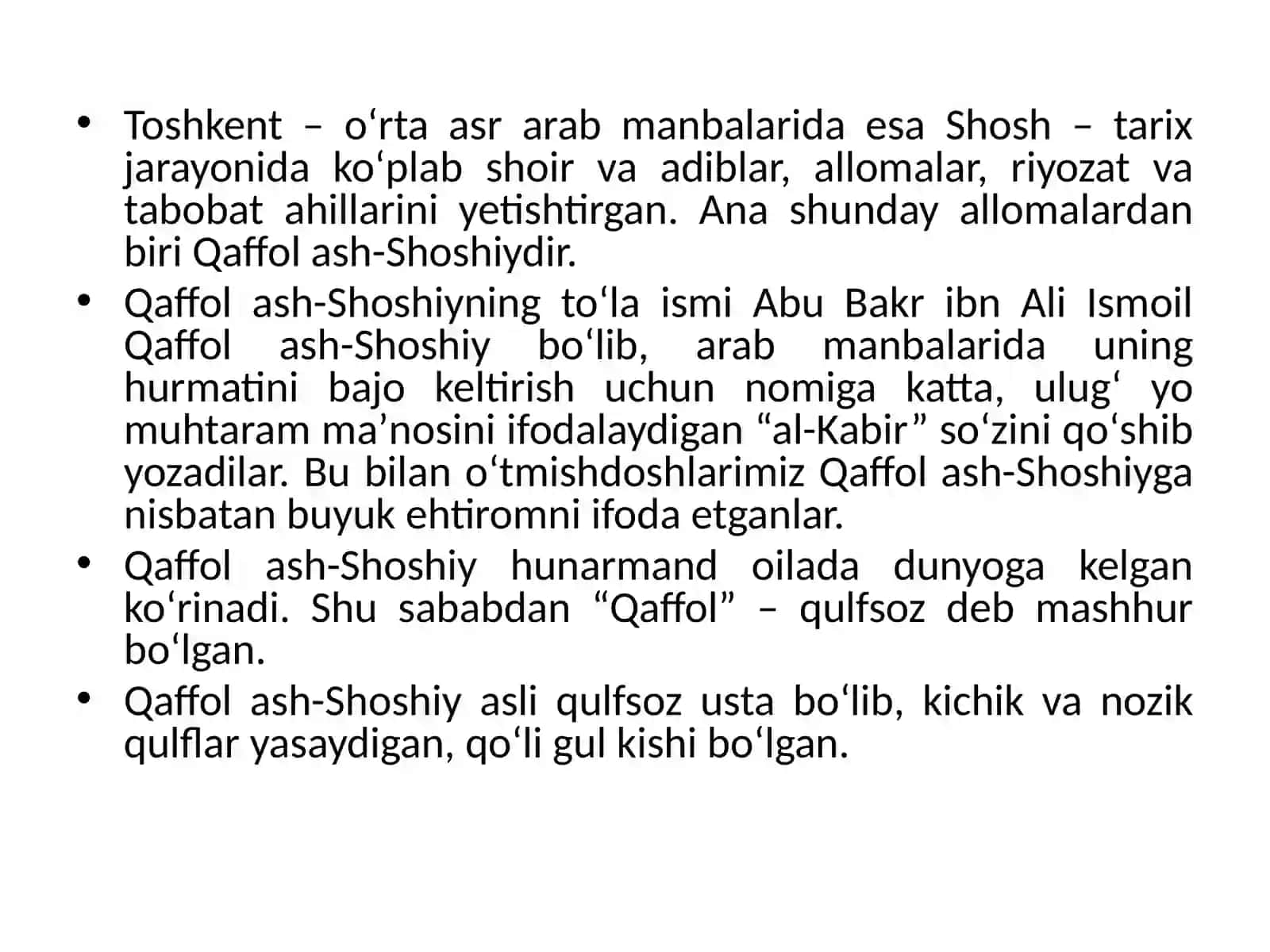 Qaffolash-Shoshiy 2