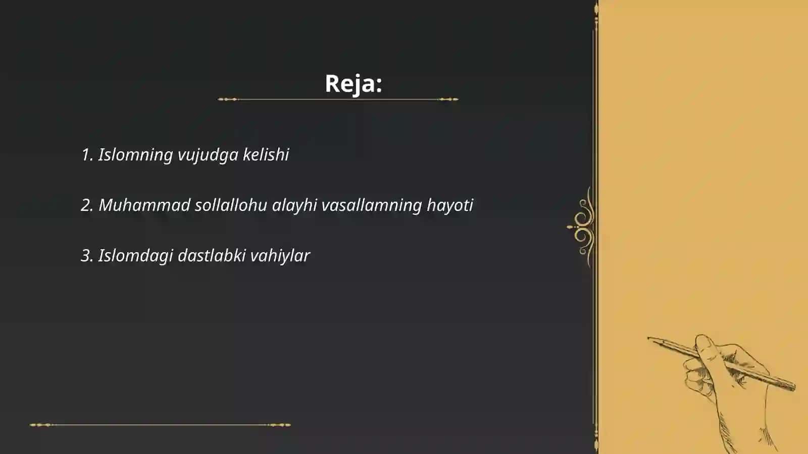 Islomning vujudga kelishi 2