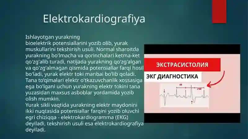 Yurak faoliyatini tekshirish usullari 2