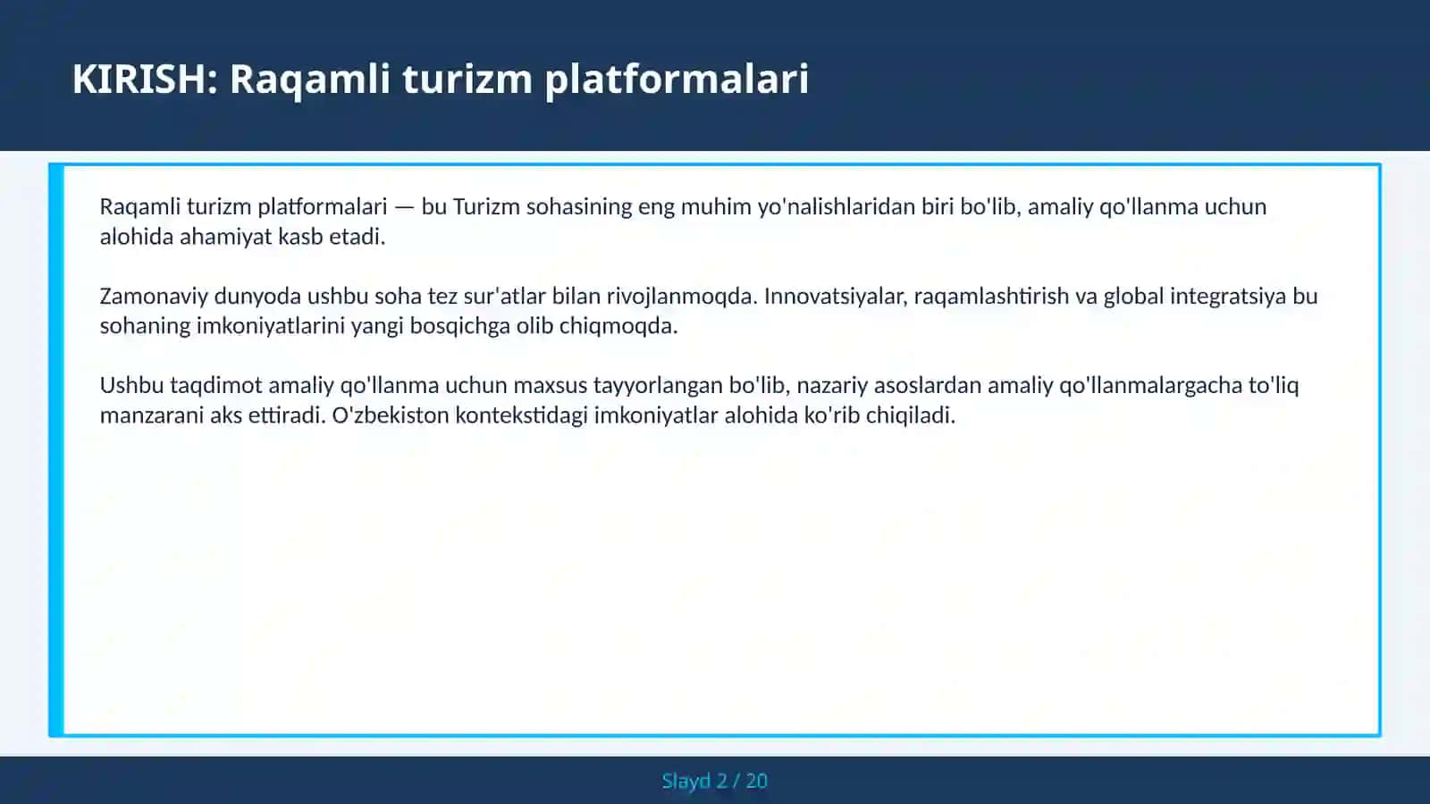 Raqamli turizm platformalari 2