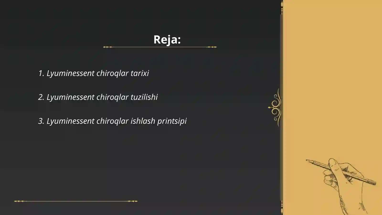 Lyuminessent chiroqlar 2