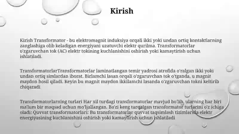 Transformatorlar 2