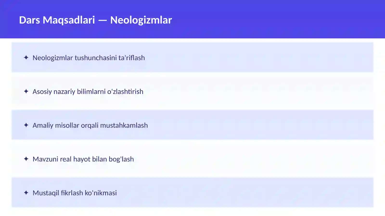 O'zbek Tili 2