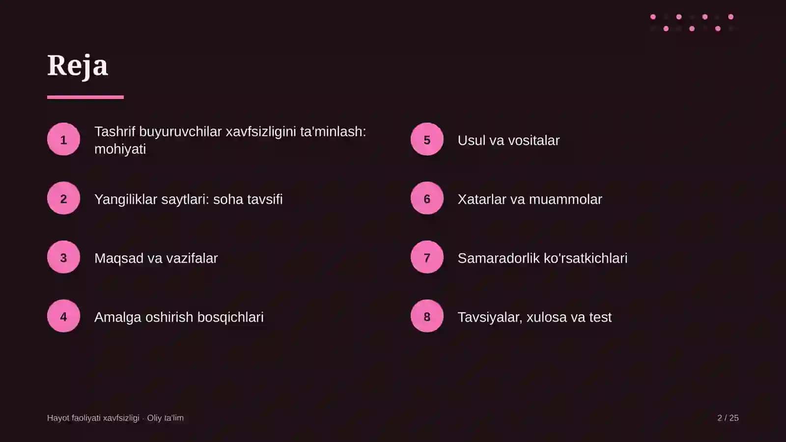 Yangiliklar saytlarida tashrif buyuruvchilar xavfsizligini ta'minlash 2