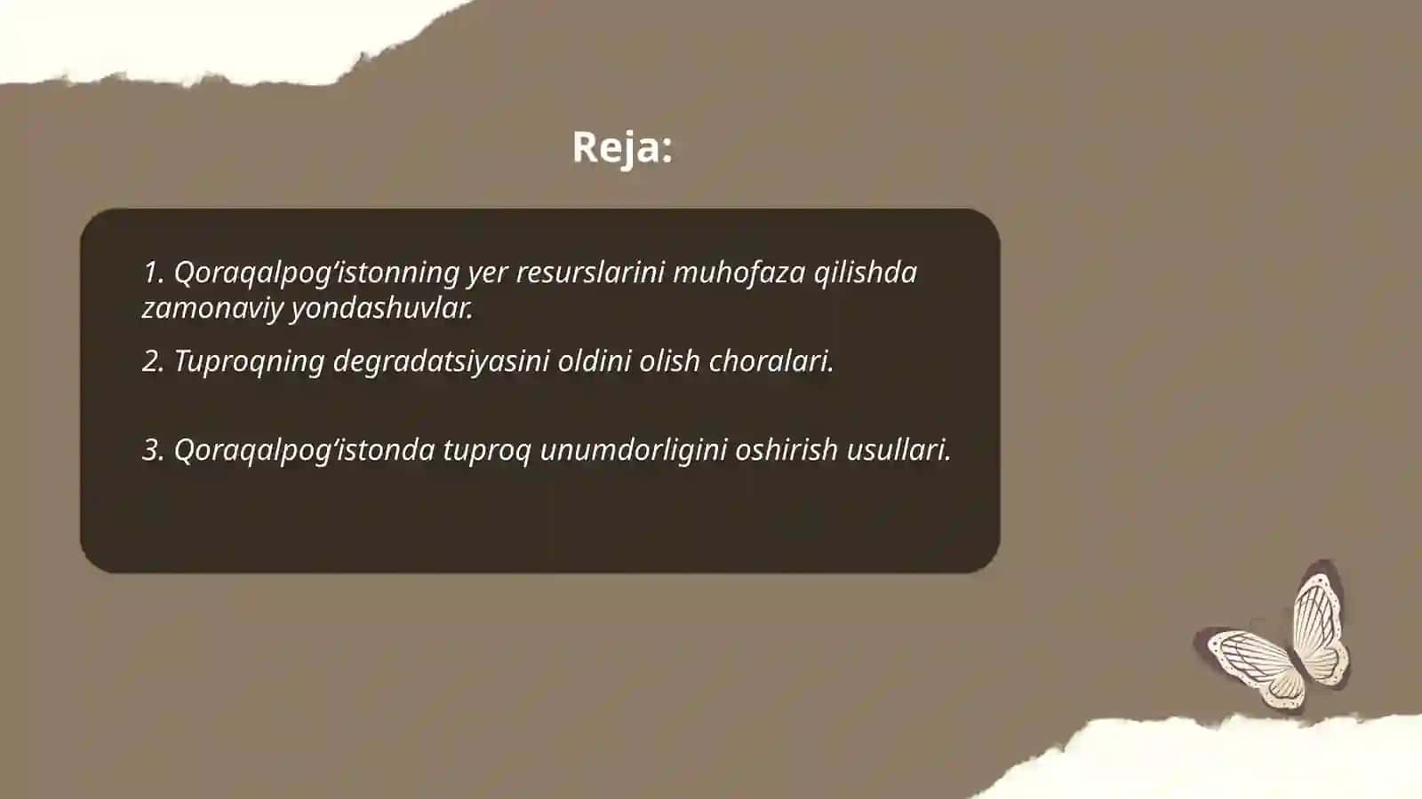 Qoraqalpoqistonda yer resuslarini muhofaza qilish masalalari, Qoraqalpoqistonda tuproqdan foydalanish bõyicha innovatsion texnologiyalarni qõllash 2