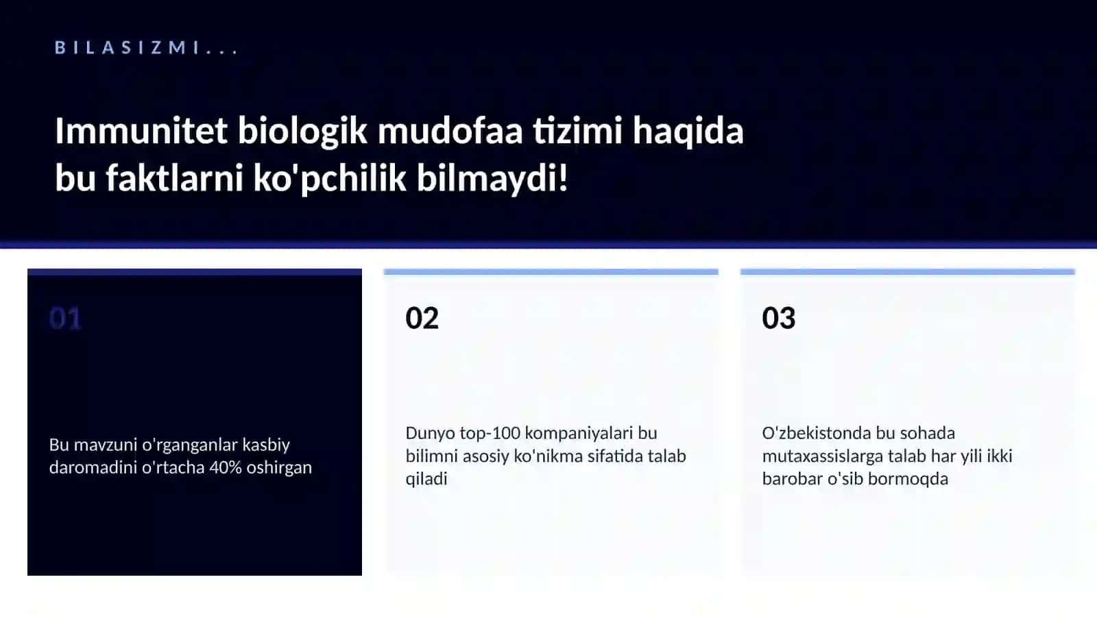 Immunitet biologik mudofaa tizimi 2