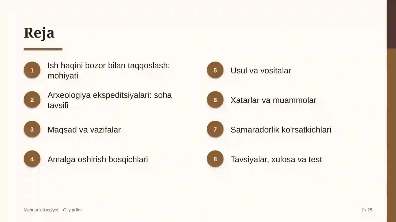 Arxeologiya ekspeditsiyalarida ish haqini bozor bilan taqqoslash 2