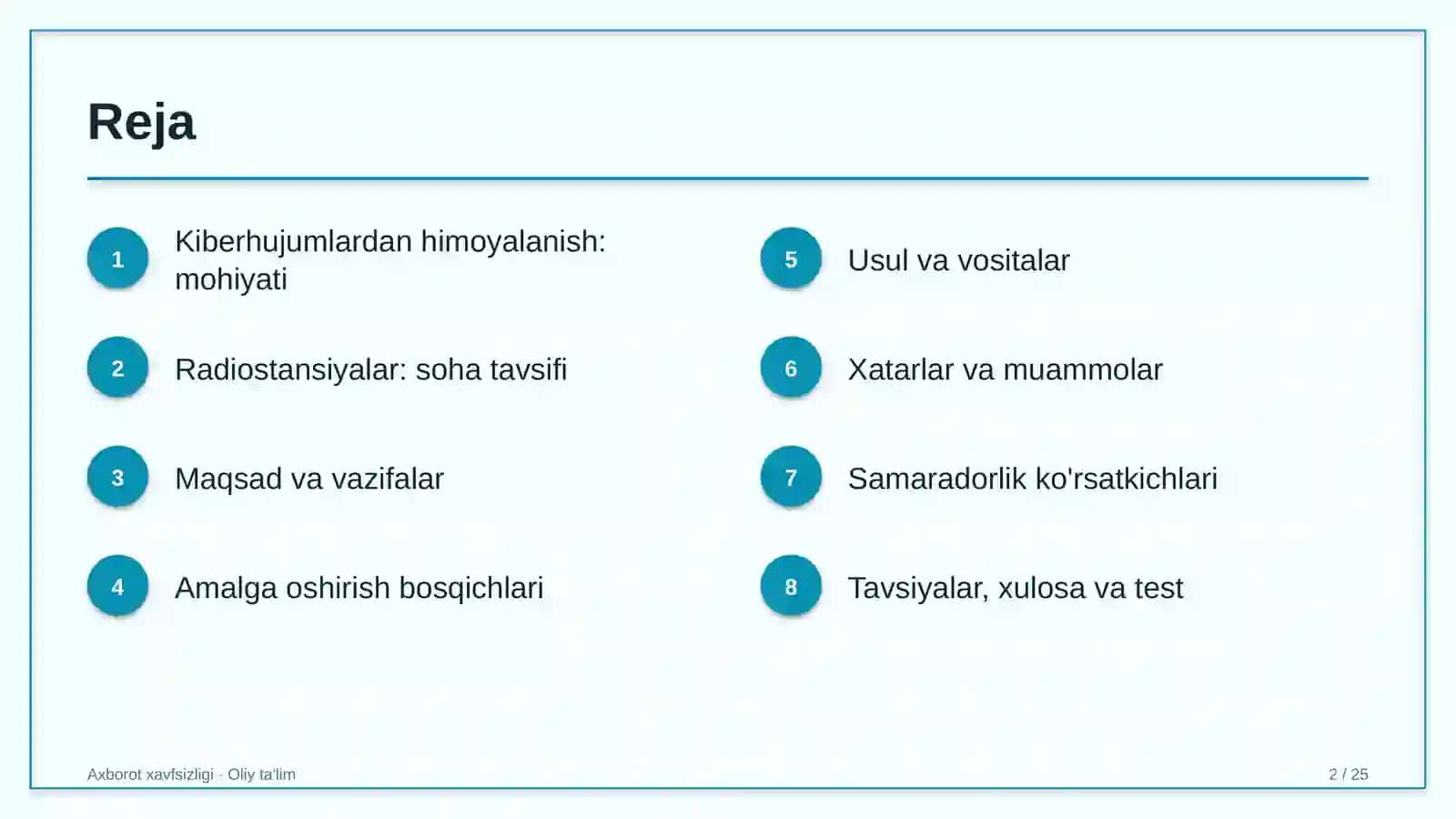 Radiostansiyalarda kiberhujumlardan himoyalanish 2