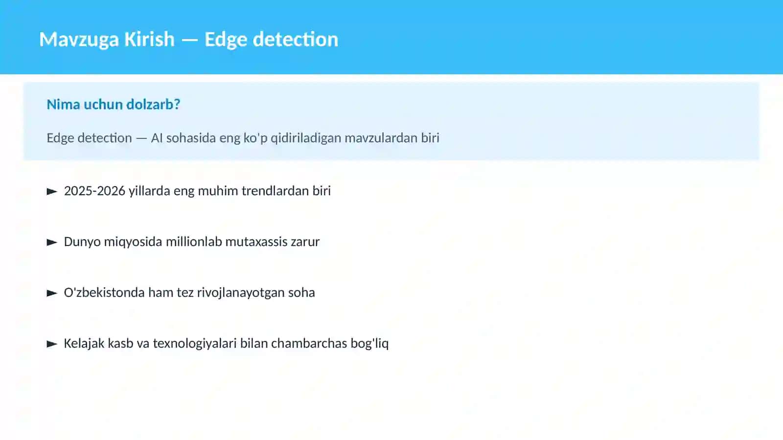 Edge detection 2