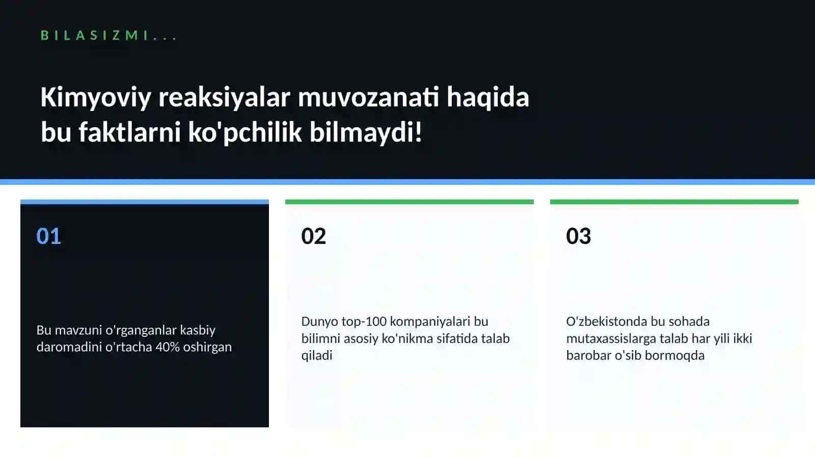 KIMYO — UY VAZIFALARI 2