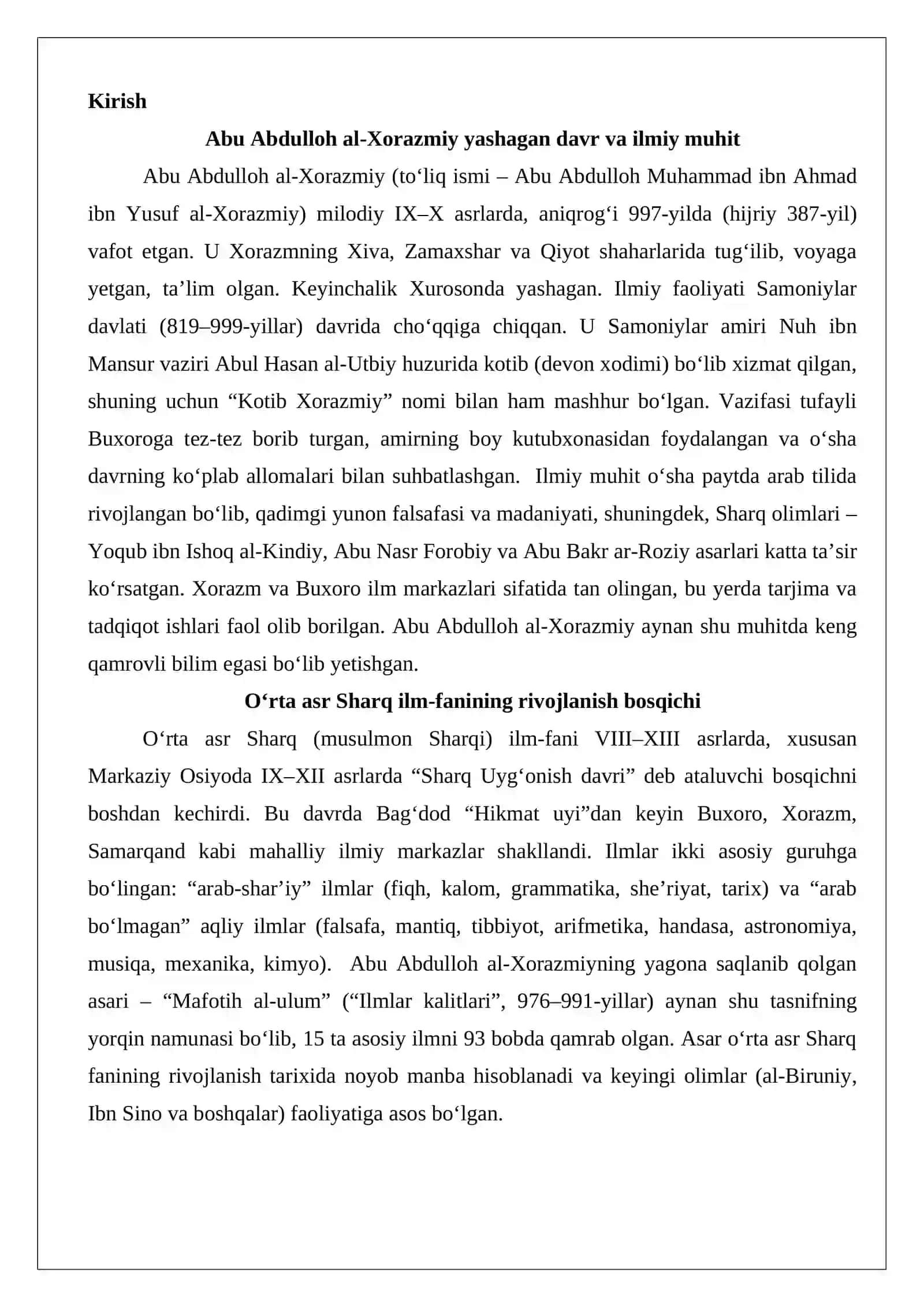 Abu Abdulloh al-Xorazmiy (vaf. 997) 2