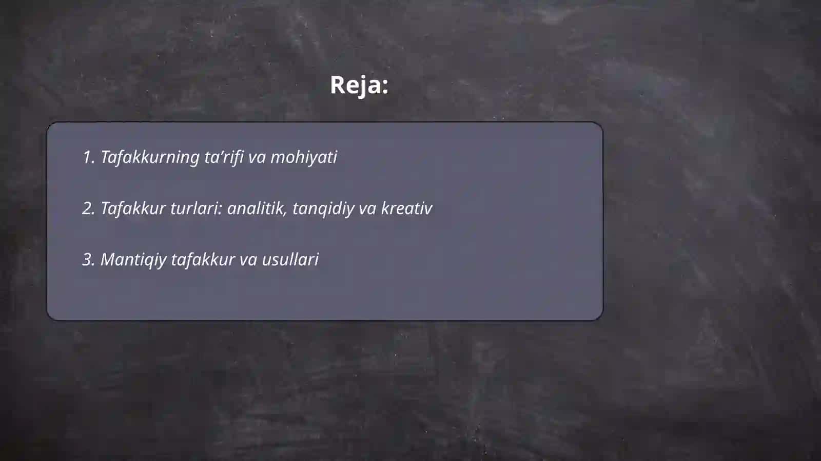Tafakkur va nutq 2