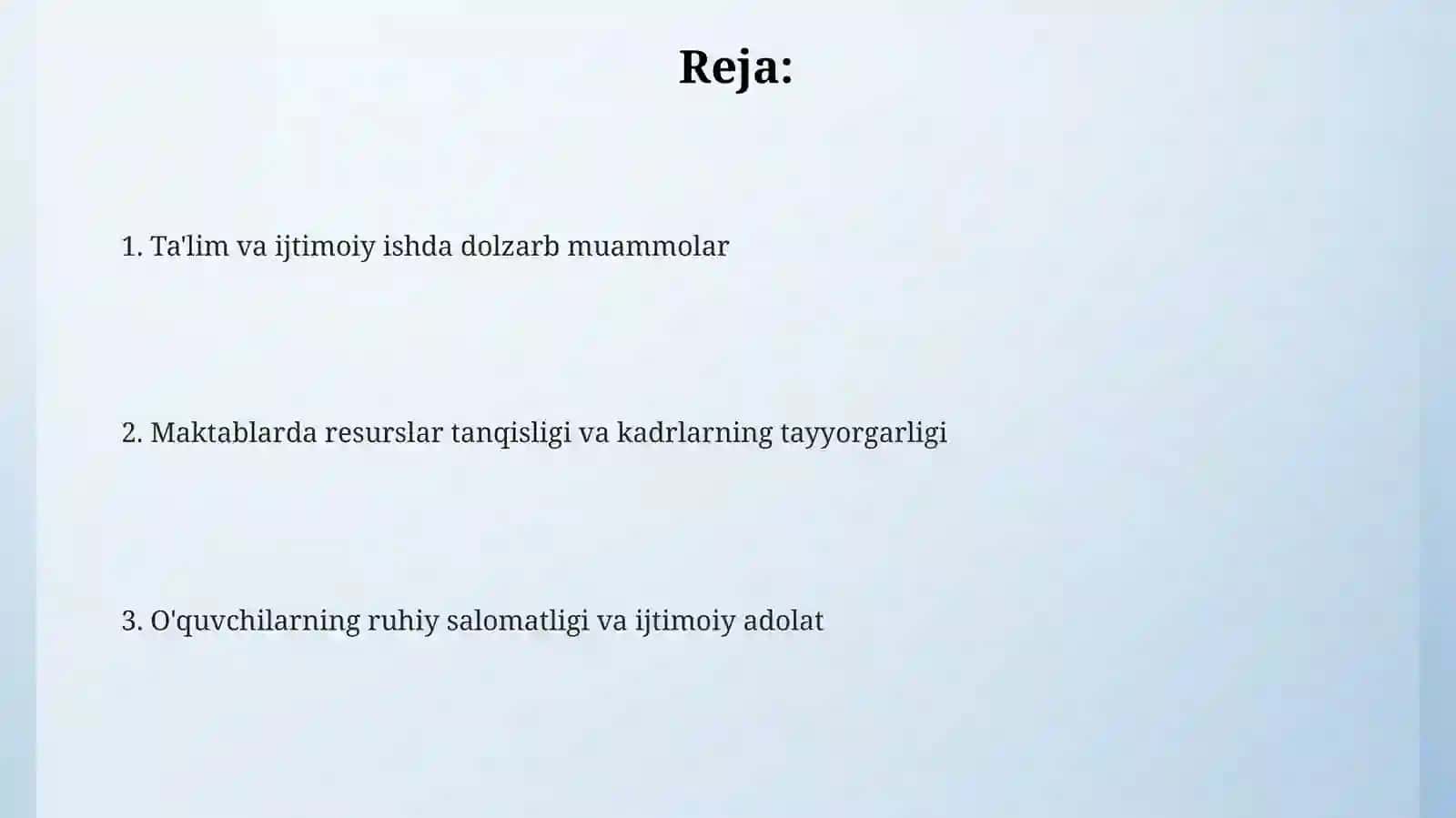 Ta'limdagi muommolar va maktabda ijtimoiy ish 2