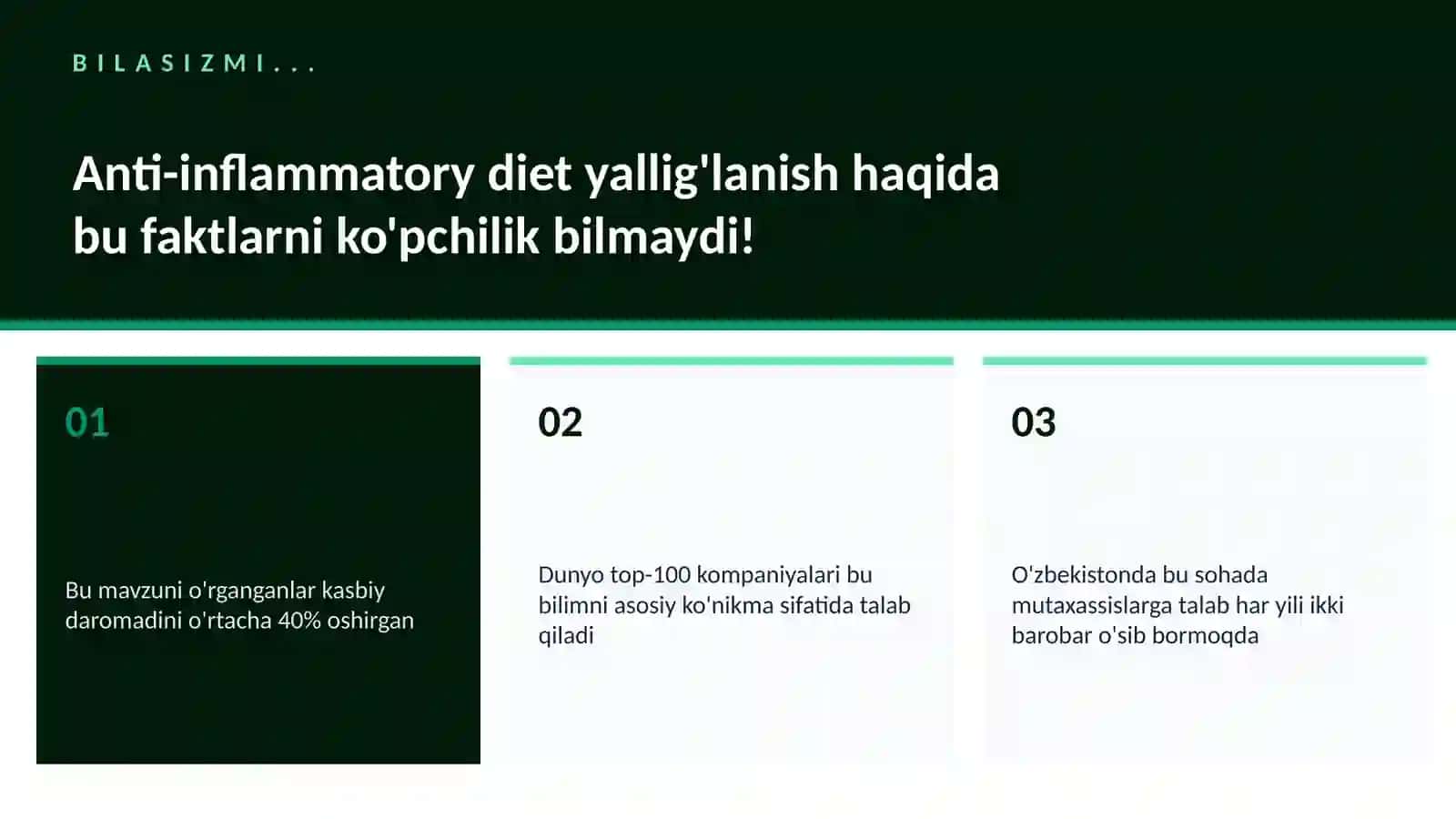 Anti-inflammatory diet yallig'lanish 2