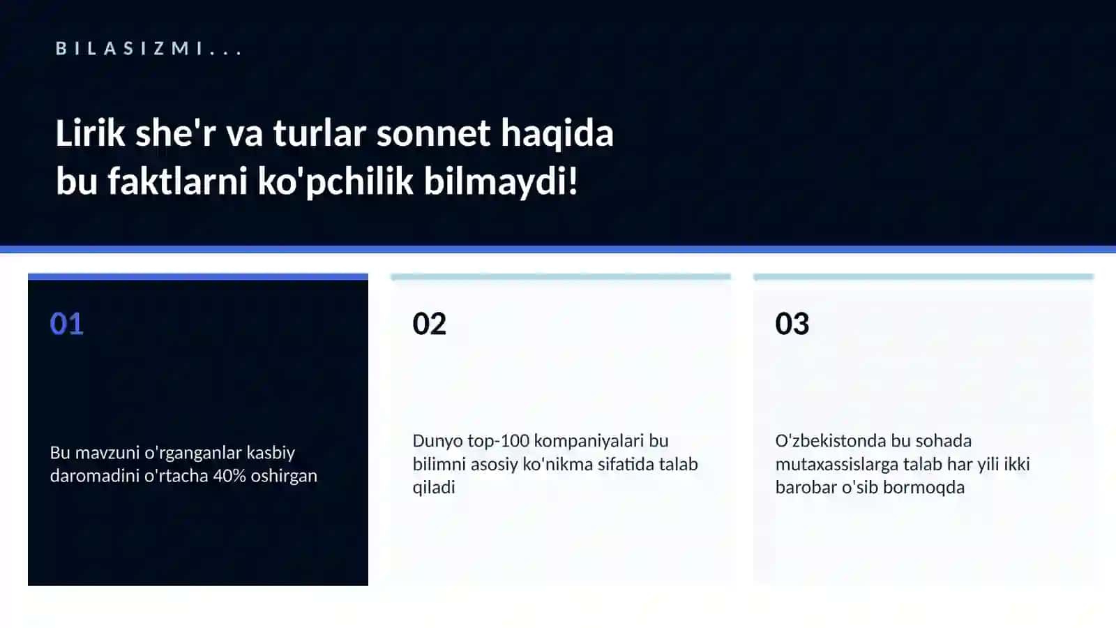 LIRIK SHE'R VA TURLAR SONNET 2