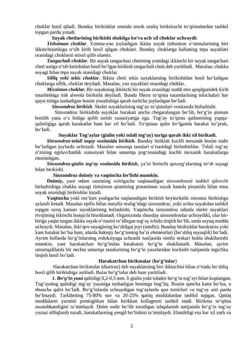 SINDESMOLOGIYA 2