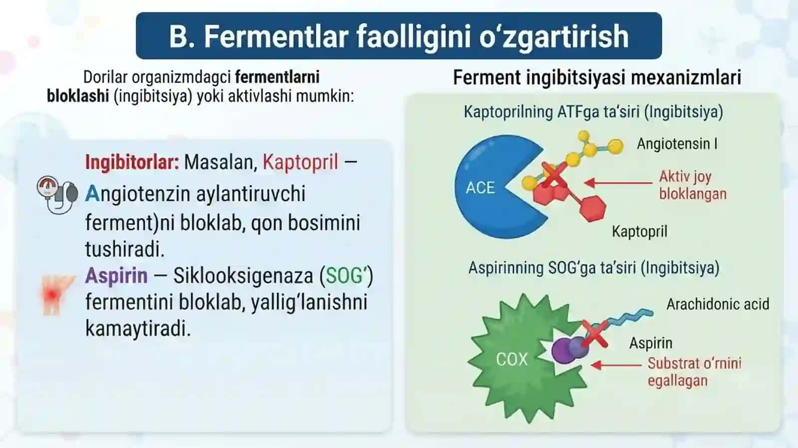 Dorilarning ta'sir mexanizmlari 2