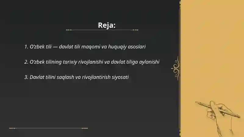 Oʻzbek tili-Davlat tili 2