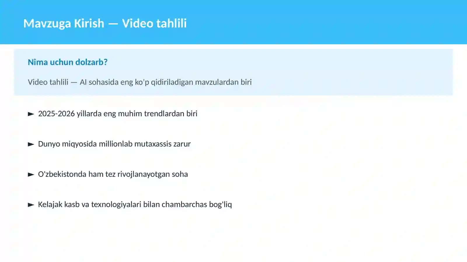 Video tahlili 2