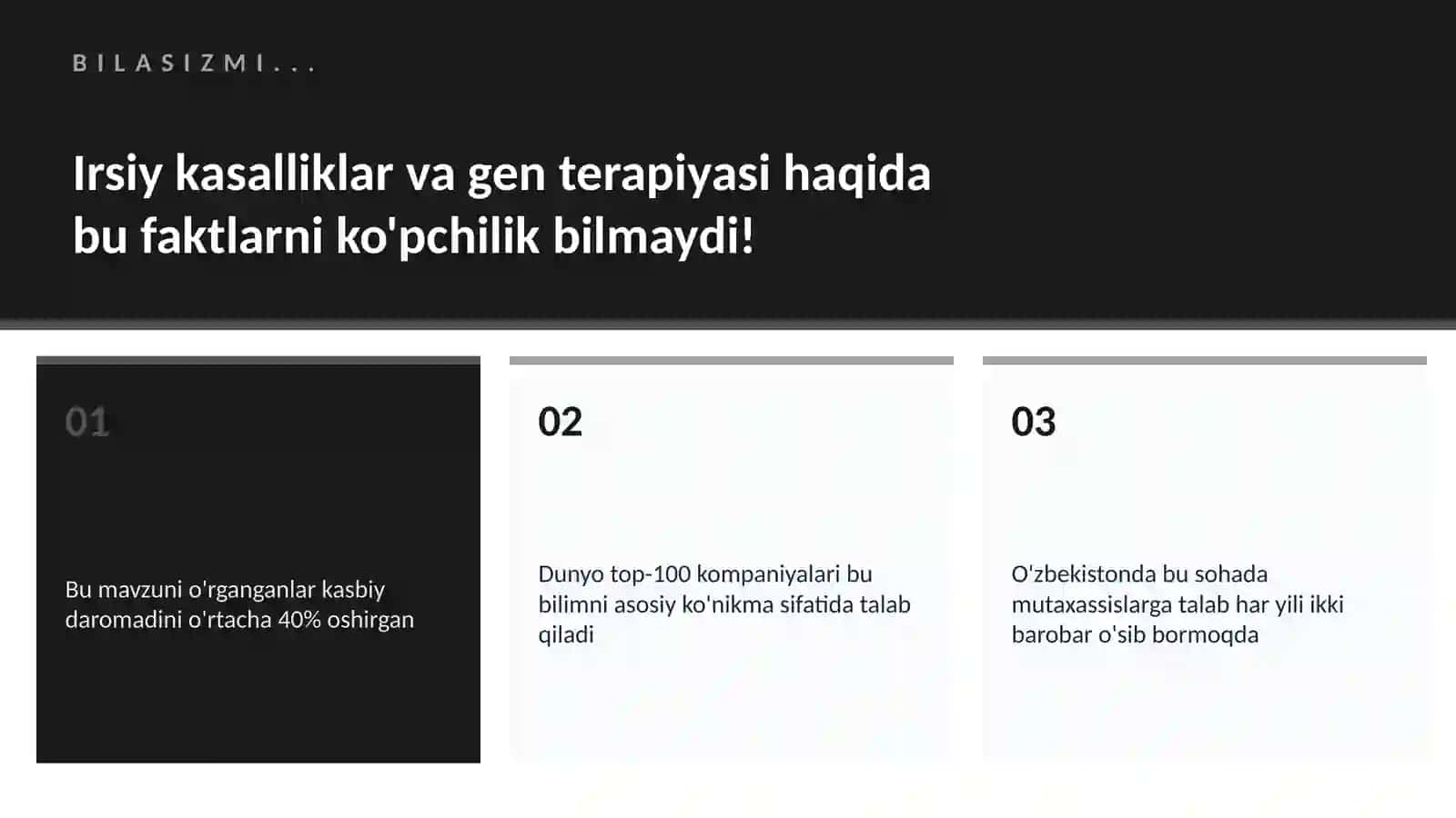 BIOTEXNOLOGIYA VA GENOMIKA 2