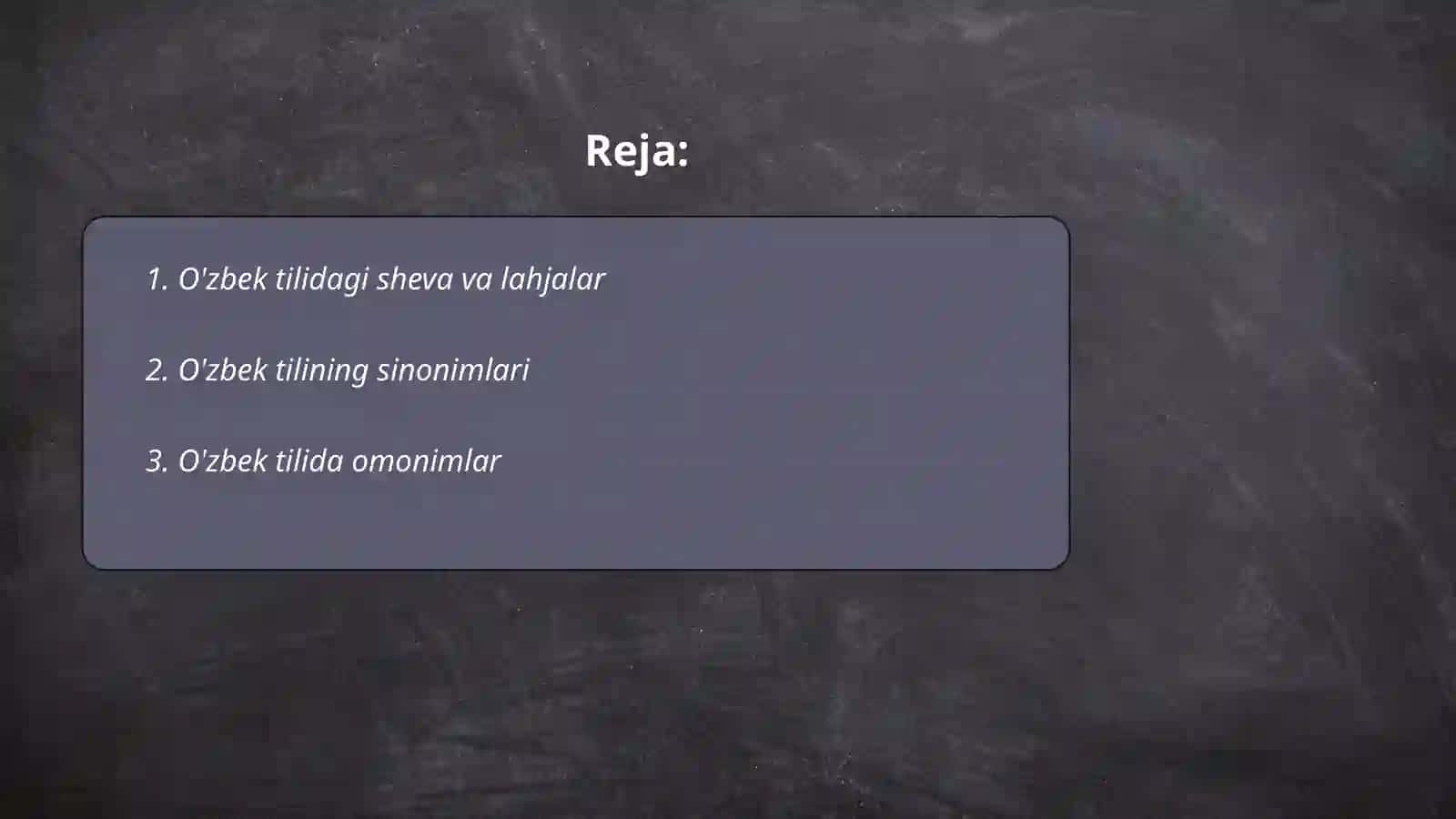 O'zbek tilining leksik qatlami 2
