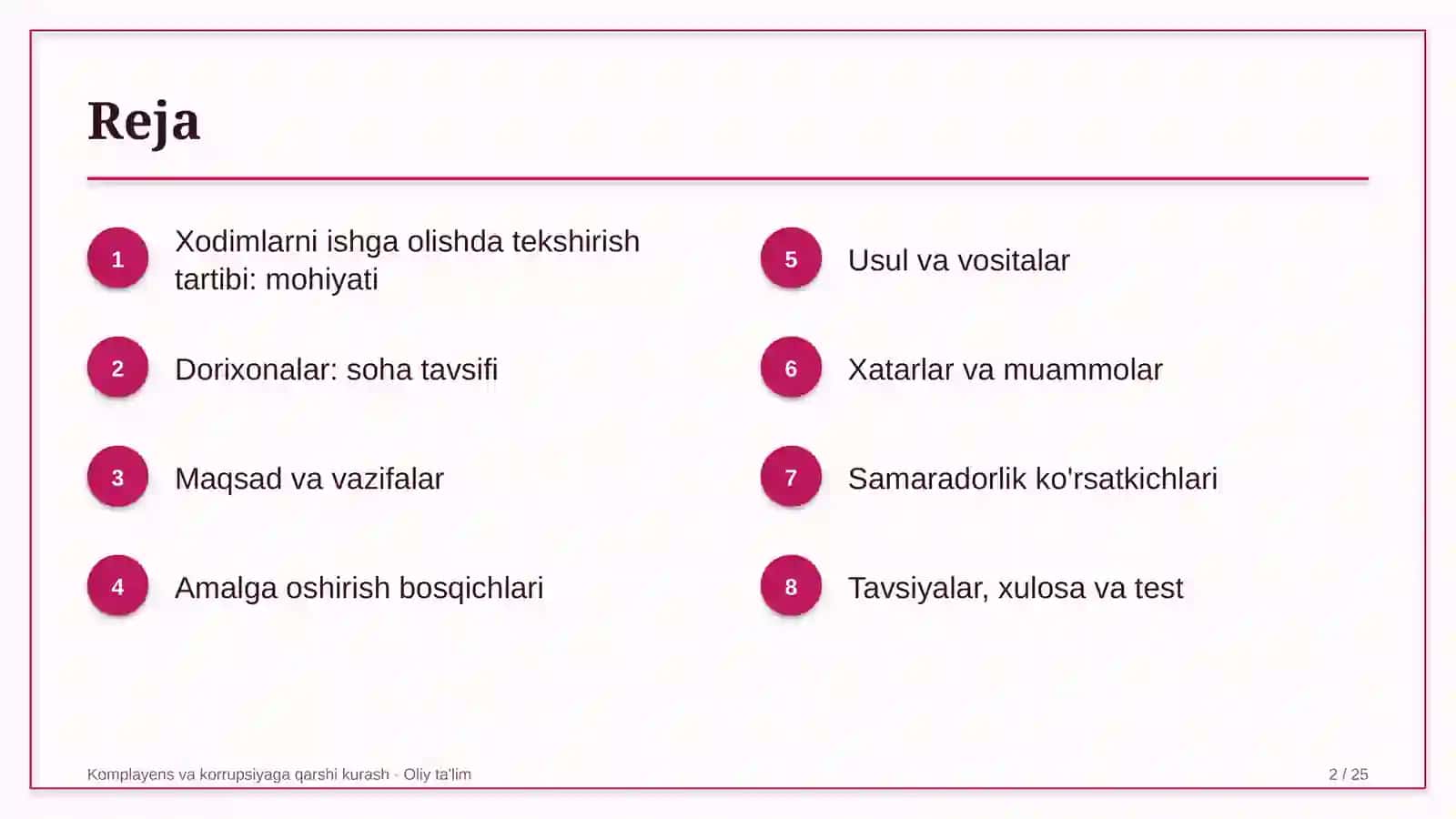 Dorixonalarda xodimlarni ishga olishda tekshirish tartibi 2