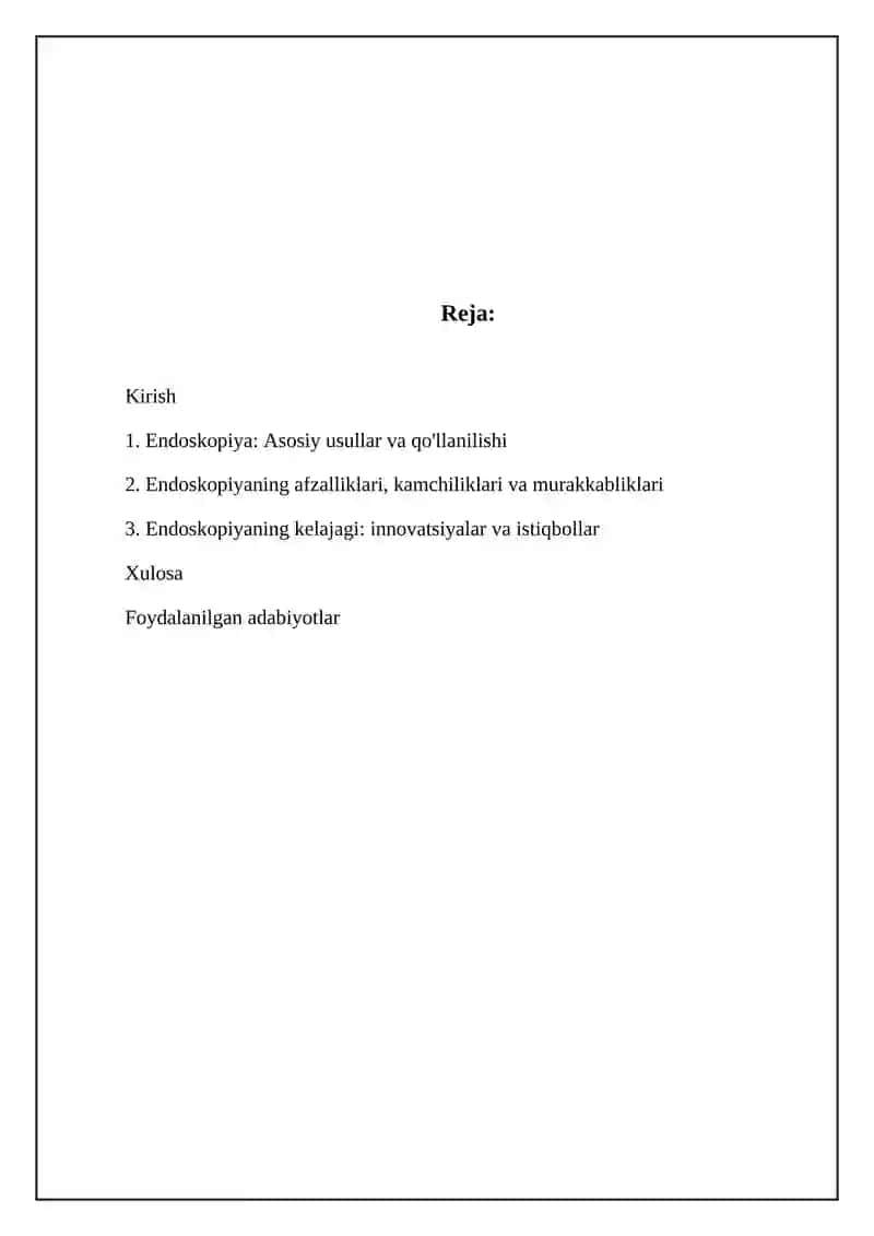 Tibbiyotda endoskopik usullarning qòllanilshi 2