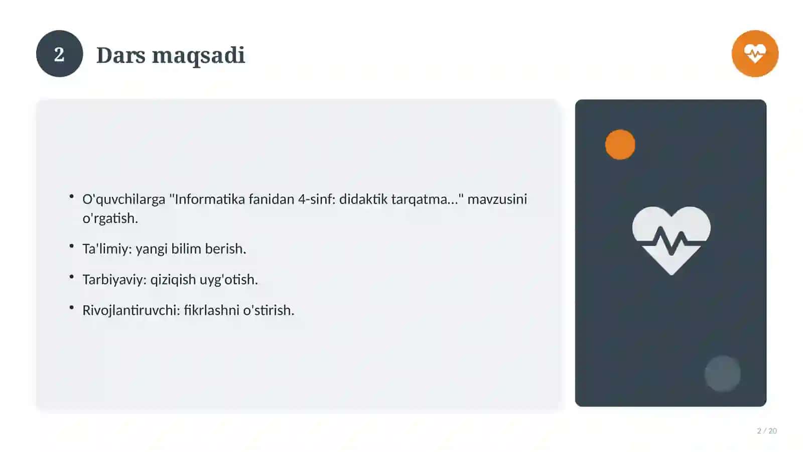 Informatika fanidan 4-sinf: didaktik tarqatma materiallar 2