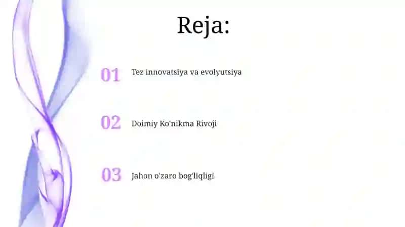Tez innovatsiya va evolyutsiya 2