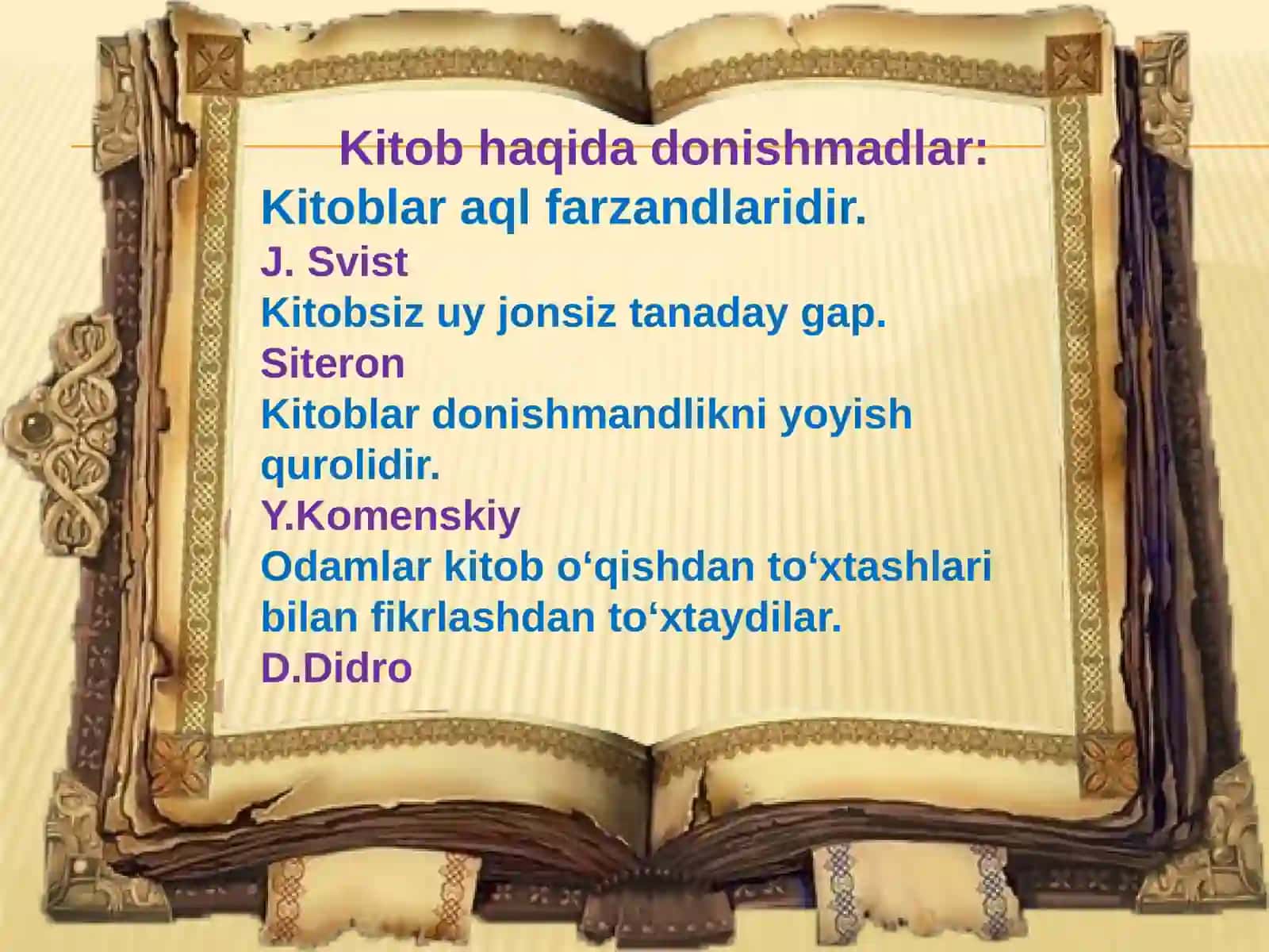 Kitob sodiq do’st 2