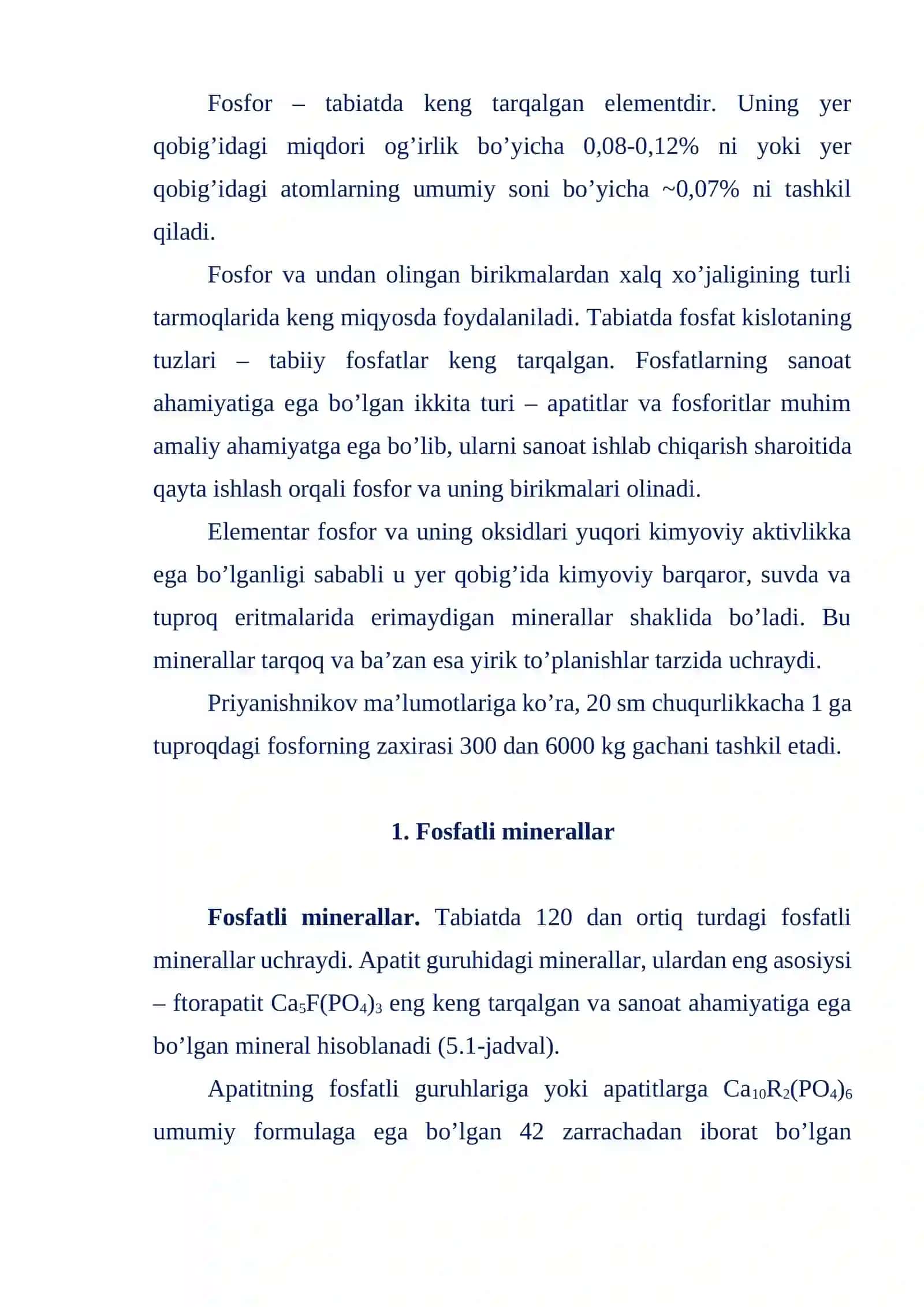 Fosfatlar, arsenatlar va vanadatlar 2