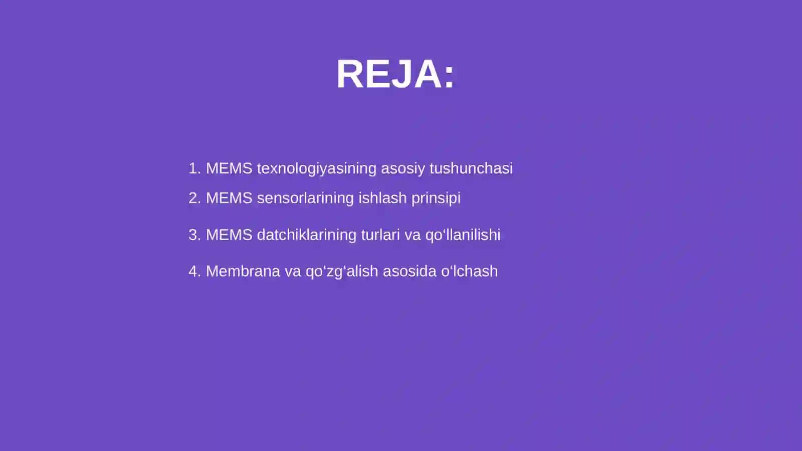 MEMS (Micro electro Mechanical Systems) datchiklarining ishlash prinsipi va afzalliklari 2