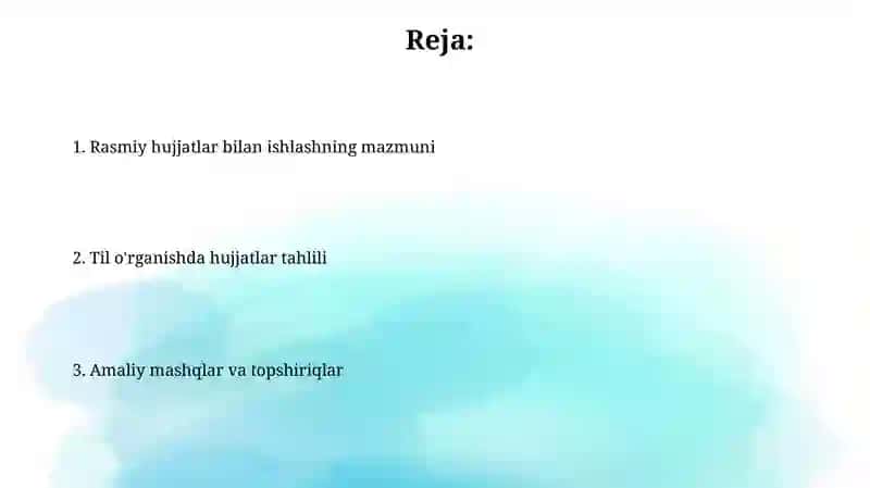 Ona tili darslarida rasmiy ish qog'ozlari bilan ishlash mazmuni 2