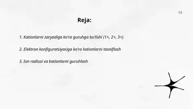 Kationlarning guruhlarga bolinshi 2