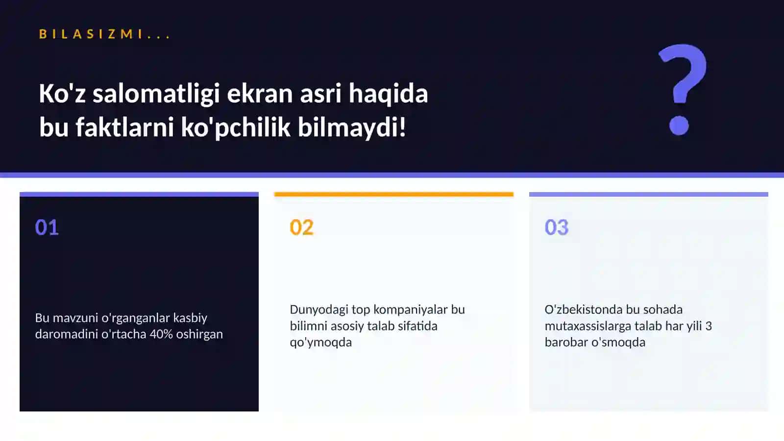 Ko'z salomatligi ekran asri 2