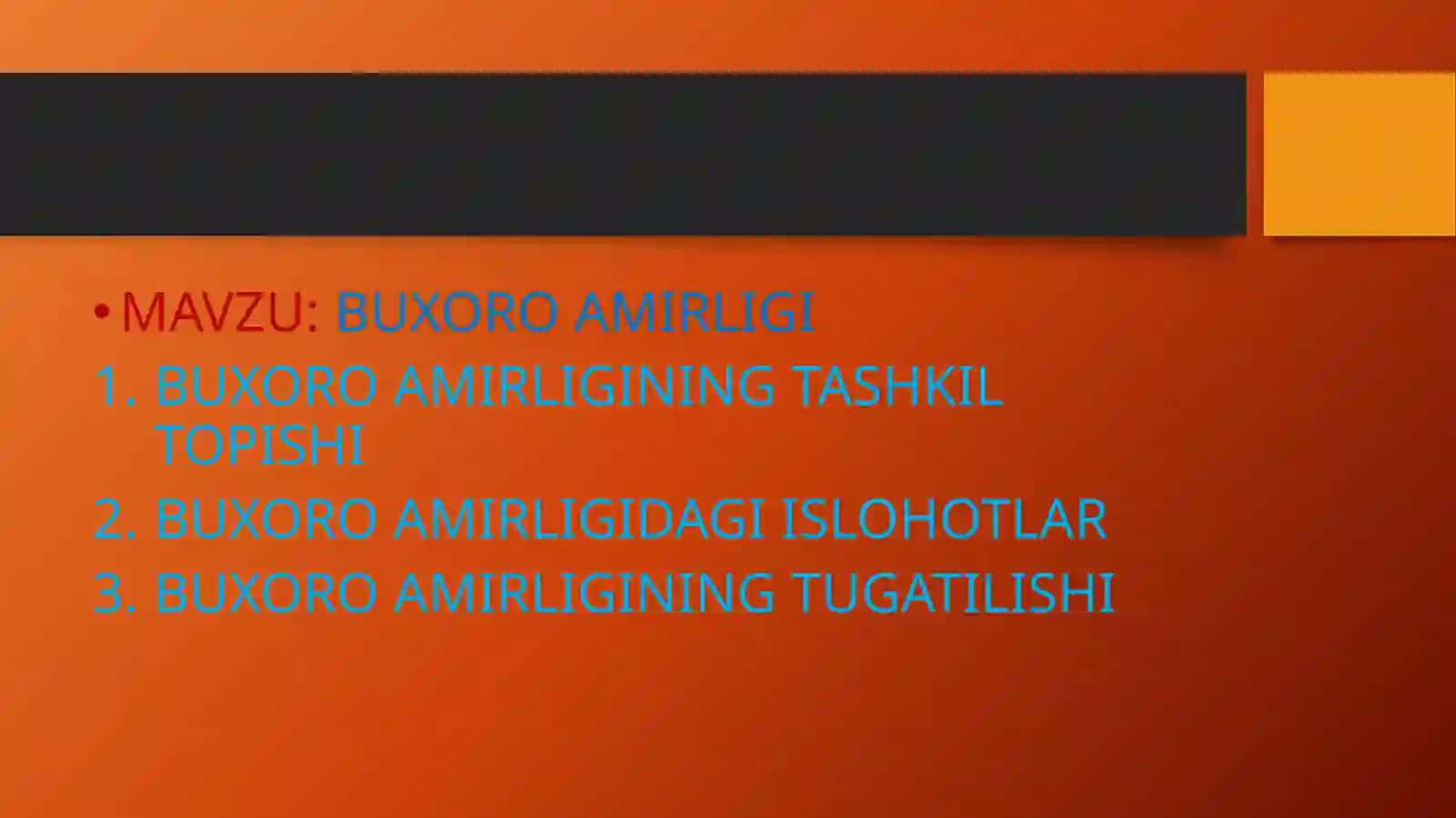 BUXORO AMIRLIGI 2