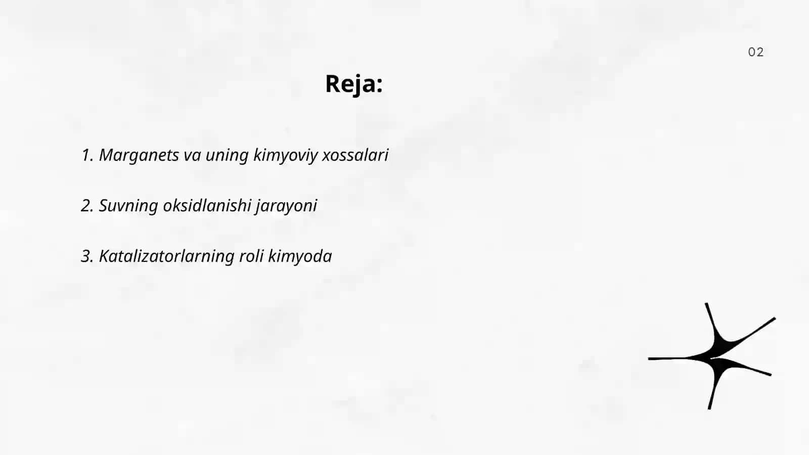 Marganets va uning kimyoviy xossalari 2