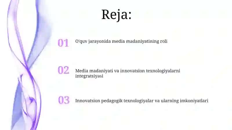Media madaniyati va innovation pedagogik texnologiyalar 2