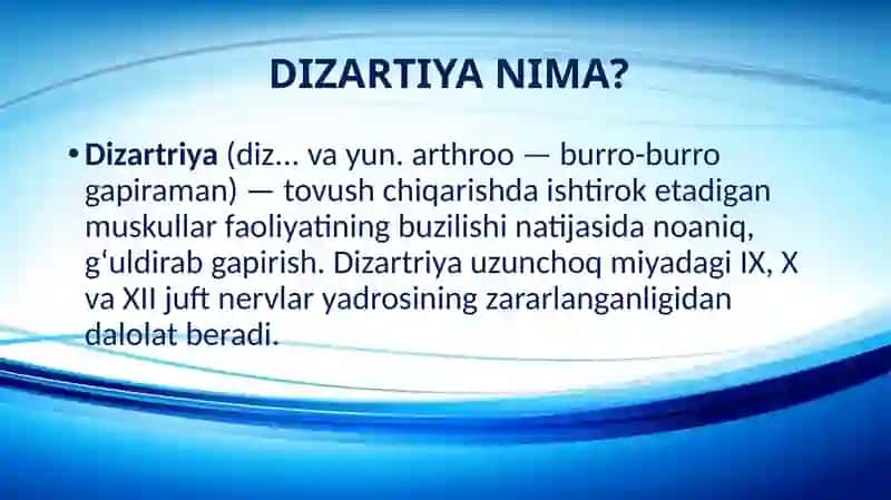 DIZARTRIYA 2