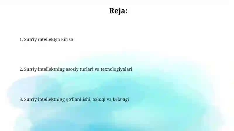 Sun'iy intellekt 2