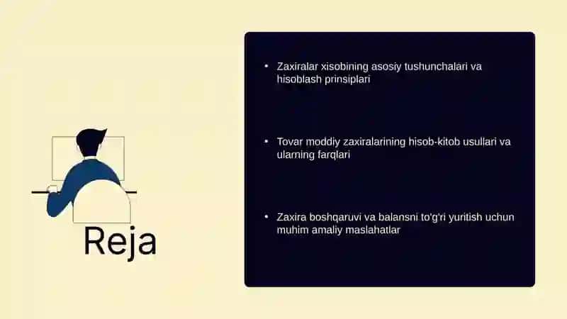 Tovar moddiy zaxiralar xisobi. 2