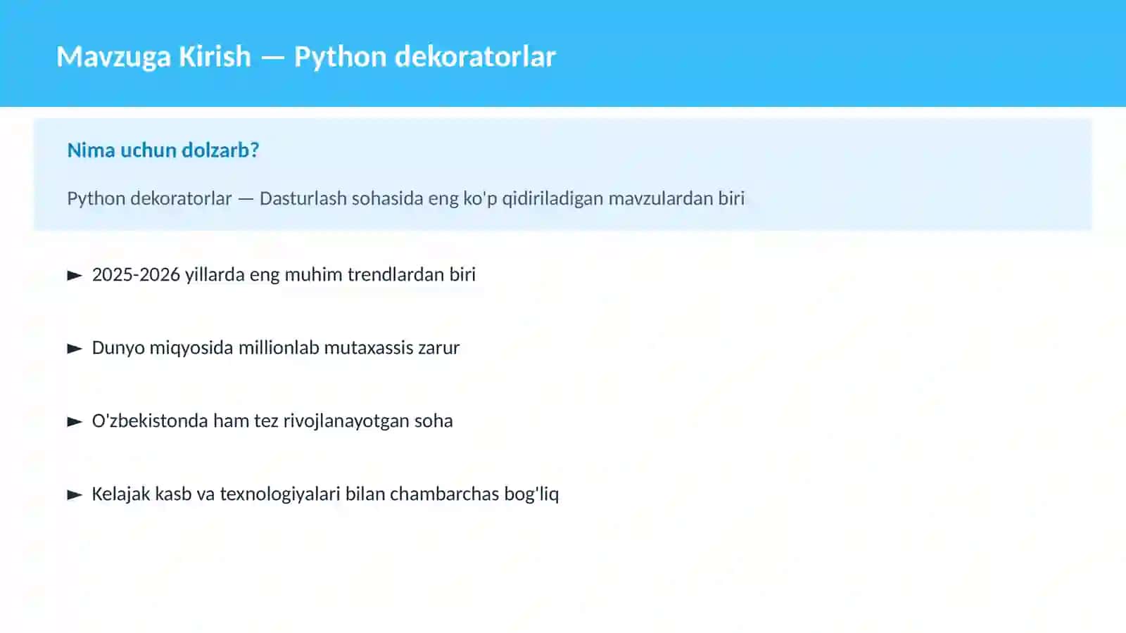 Python dekoratorlar 2