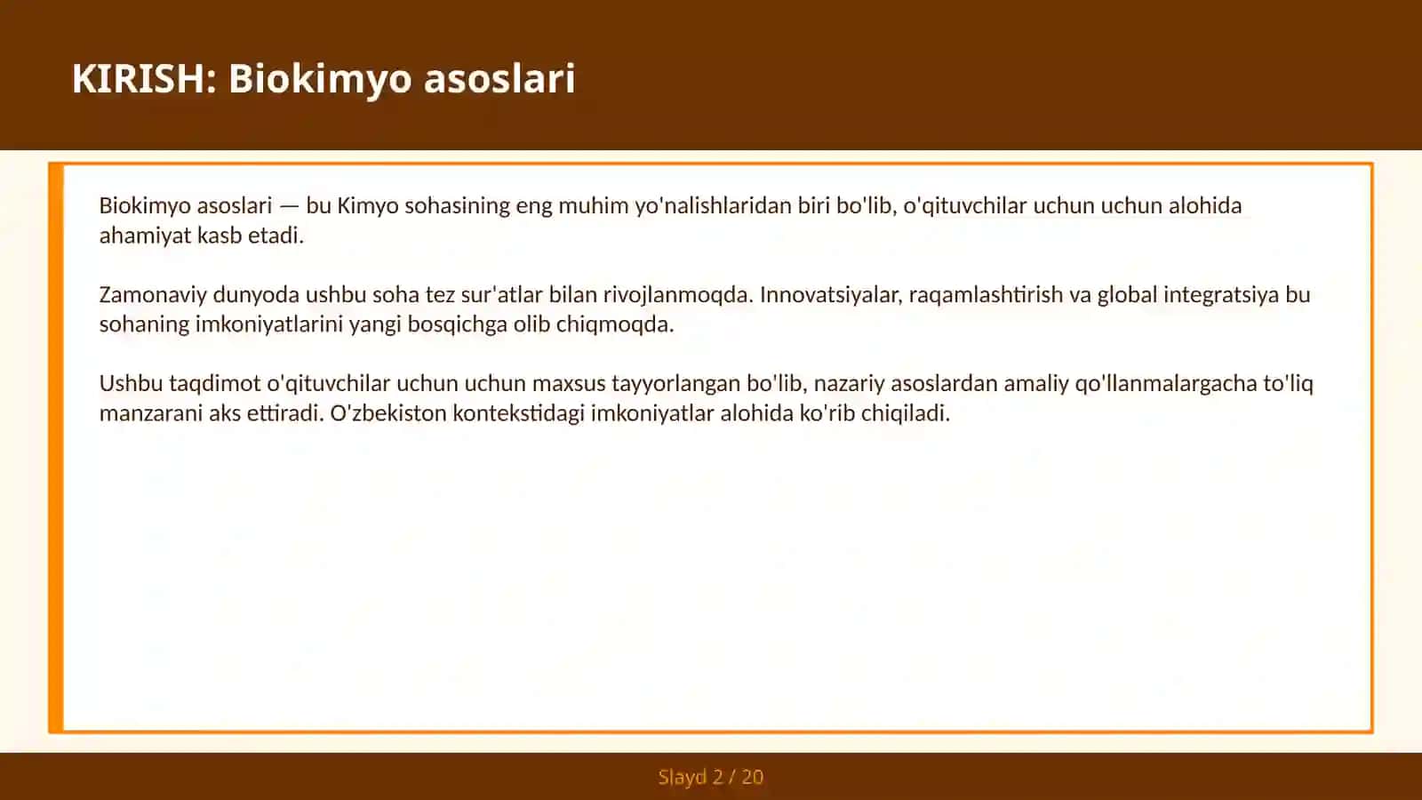 BIOKIMYO ASOSLARI 2